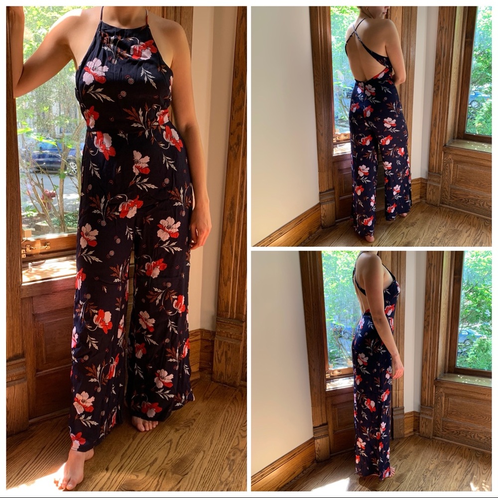 Astr the Label Floral Jumpsuit